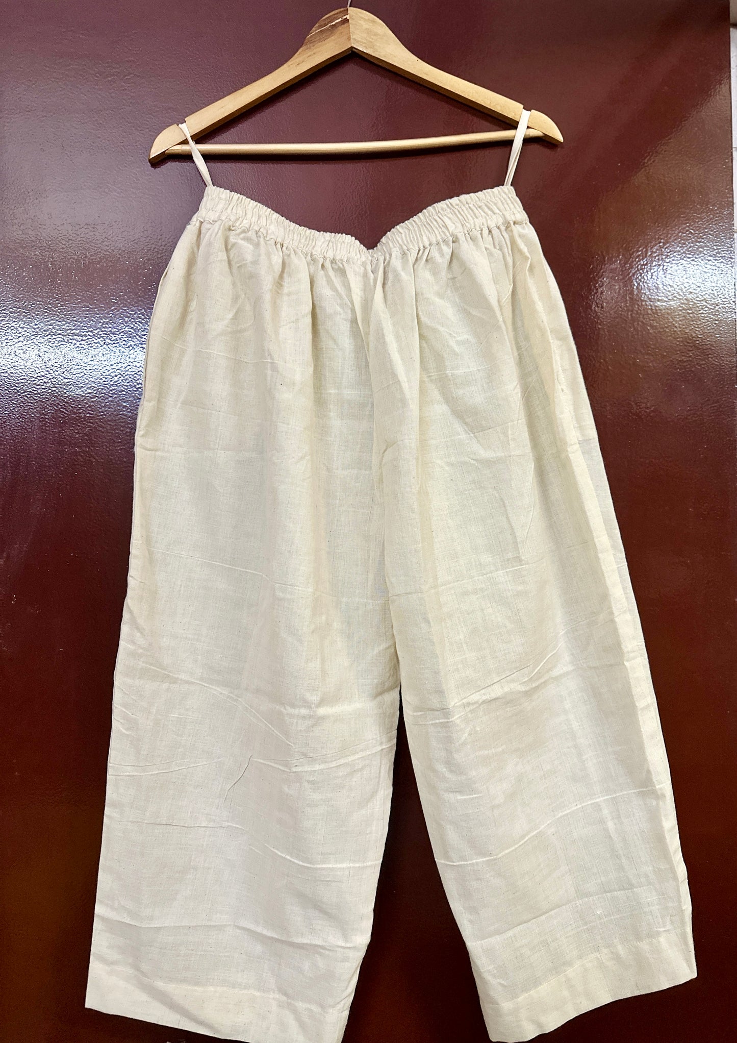 Handwoven Khadi Culotte ( Non Dyed Raw Khadi)