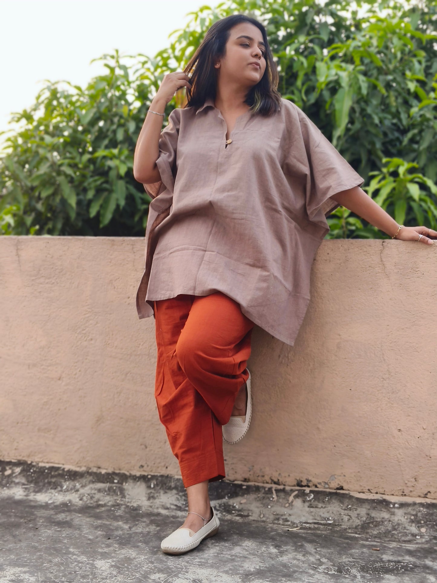 Pure Khadi Kaftan Top