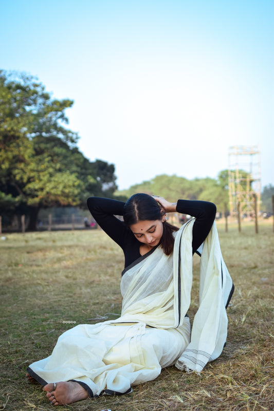 Handwoven Cotton Begampuri Saree